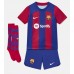 Barcelona Vitor Roque #19 Prima Maglia Bambino 2023-24 Manica Corta (+ Pantaloni corti)